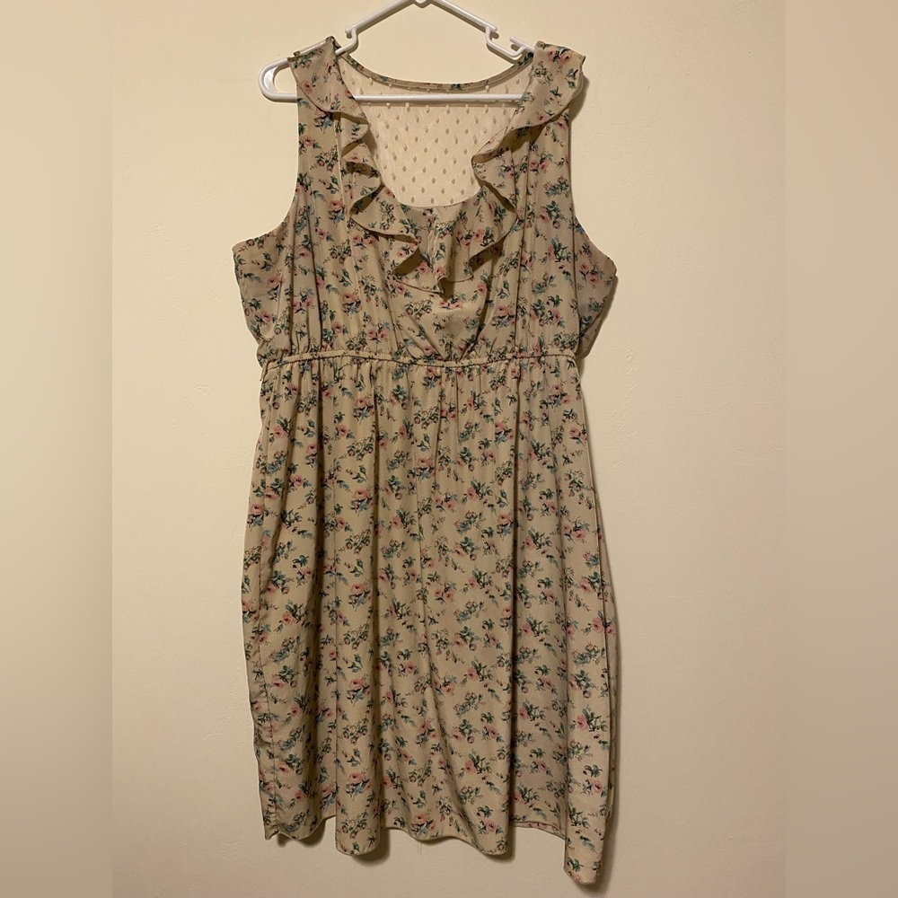 Maurices beige floral dress